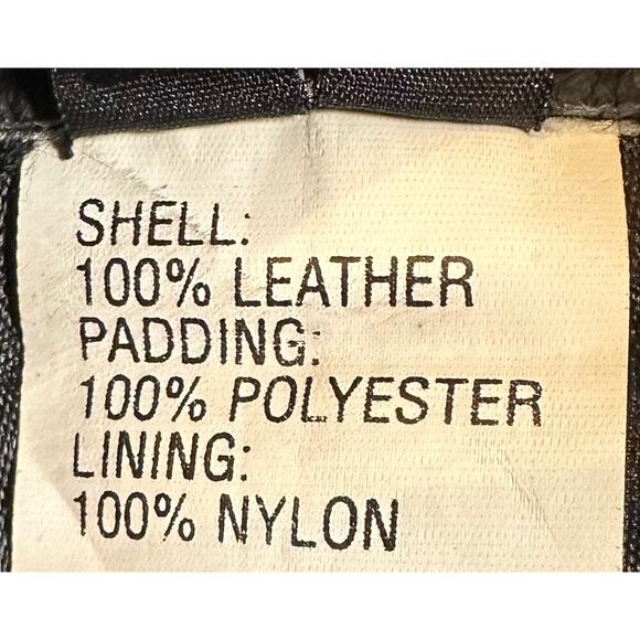 VTG 100% Leather Skirt USA Extreme Biker Black Size 9/10 Goth Festival EDM Rock - Picture 7 of 11